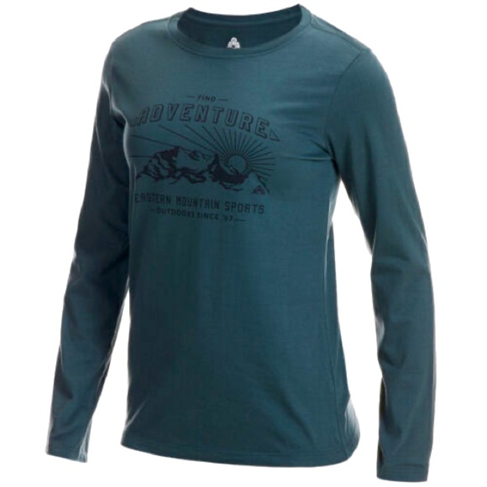 NWT Eastern Mountain Sports “Find Adventure” Long Sleeve Shirt – Green small